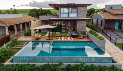 Casa de campo no Condomínio Porto das Aguas,  com 5 dormitórios à venda, 405 m² por R$ 3.500.000 - Centro - Porecatu/PR