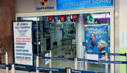 Lotérica a venda com  terminais