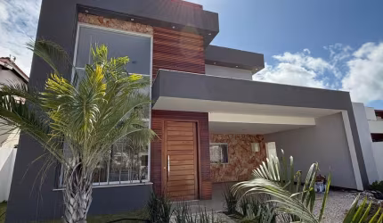 Excelente Casa nova 4/4 suítes + escritório climatizada em Jacuipe