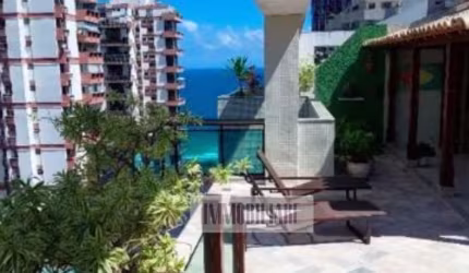 Linda cobertura 290 m2 , Av. Lúcio Costa- Barra da Tijuca.