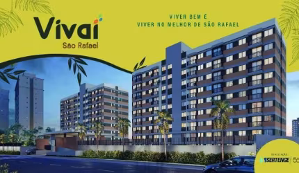 Lançamento em São Marcos do Vivai São Rafael un 2/4 com suíte e varanda compacto todo no piso assinado pela Sertenge Incorporações Salvador