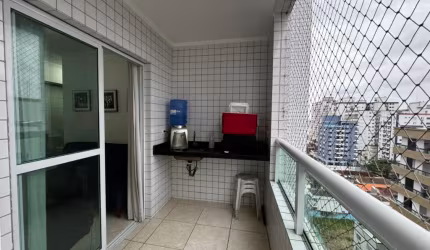 Apartamento 1 dormitorio lazer completo a 200 metros da praia.