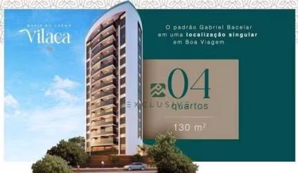 EM-Alto Padrão Exclusivo em Boa Viagem- Padrão Gabriel Bacelar-4 quartos e estrutura completa!