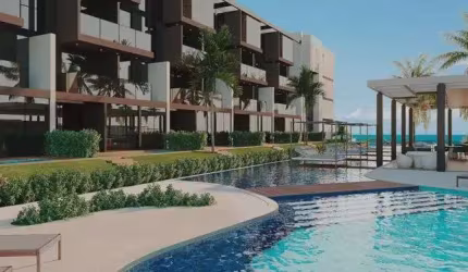 EM-Beira-mar no melhor trecho da praia de Muro Alto | 1 quarto 30m² | Poucas Unidades