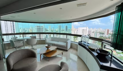 EA-Exclusiva oportunidade na praça de Casa Forte, lazer completo, andar alto, 270m²