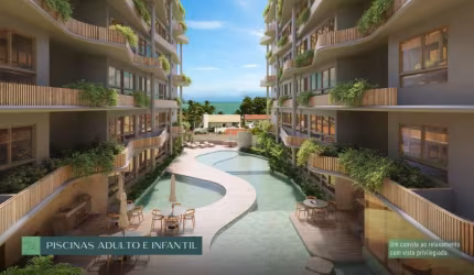HS - Invista no litoral que mais cresce no Brasil -  Studio - 20m² - 100m do Mar- Tamandaré