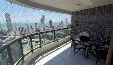 OPORTUNIDADE EM BOA VIAGEM ALTO PADRÃO NO EDF ALAMEDA DOS PINHEIROS-NASCENTE-ANDAR ALTO-4 QTOS-3 SUÍTES-3 GARAGEM-LAZER COMPLETO E MUITO MAIS.
