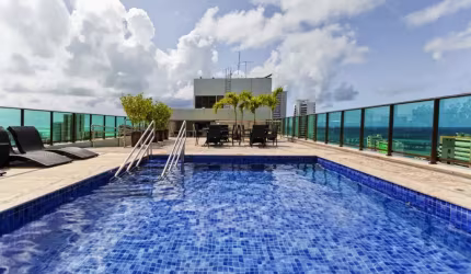 KS- MEGA OPORTUNIDADE NO RAMADA- MOBILIADO C/ 02 QTOS + 71m² + 2 BWC+  LAZER+ MINI MERCADO+ACADEMIA+PISCINA NA COBERTURA-UMA VISTA MARAVILHOSA PARA VC E TODA FAMÍLIA.