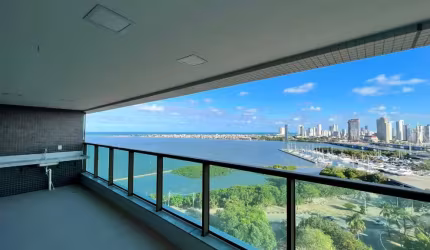 EA-Oportunidade para venda no Exclusivo Mirante do Cais, apartamento com 4 quartos, 227m²,  vista mar, 4 vagas e lazer completo