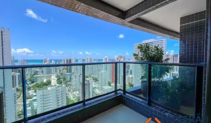 Terraza Boa Viagem  | ANDAR ALTO VISTA MAR! | Varanda Gourmet | 91m² | 2 Vagas | Lazer