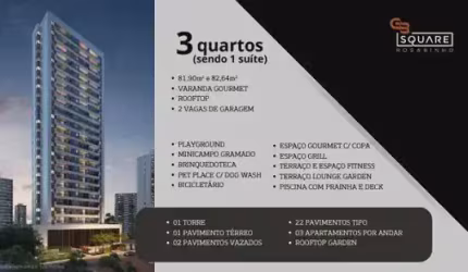 Apartamento no Rosarinho I 3 quartos 1 suite 2 vagas I  I Squere Rosarinho I Padrão GB
