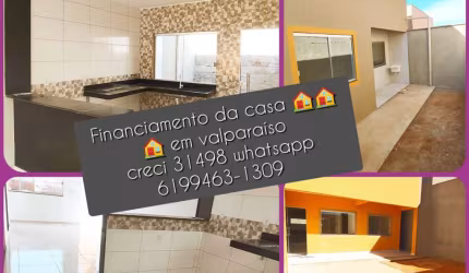 CASAS   NOVAS 2 QUARTOS FINAN..CEF  JD DO INGÁ/LUZIÂNIA GO