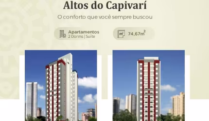 Amplo Apartamento Novo, 02 dormitórios (suíte) , repleto de armários planejados, Vila São José, Tau