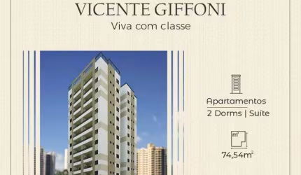 Apartamento Venda no Centro: 02 Dormitórios (suíte), Sala De Jantar e Sala de Estar, Varanda Gourme