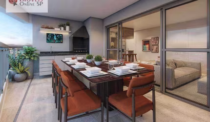 Exclusividade em um torre única com design, são  120 m²  com 3 suítes