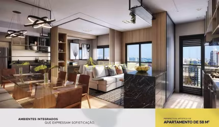Apartamento à venda 2 Quartos, 1 Suite, 1 Vaga, 58.45M², Jardim Esplanada, São José dos Campos - SP