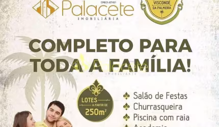 Terreno à venda 250M², Crispim, Pindamonhangaba - SP | LOTEAMENTO FECHADO VISCONDE DA PALMEIRA