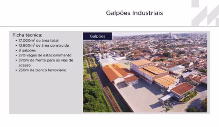 Galpão Comercial em Cruzeiro com Galpões, Escritórios e Estacionamento para Mais de 200 Vagas, Idea