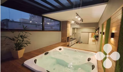 Cobertura com 3 dormitórios à venda, 191 m² por R$ 1.849.000,00 - Pompéia - Santos/SP