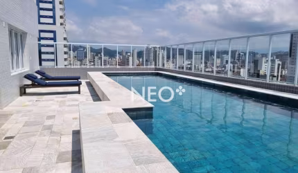 Apartamento com 1 dormitório para alugar, 60 m² por R$ 6.900,00/mês - Boqueirão - Santos/SP