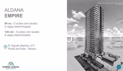 Apartamento com 3 dormitórios à venda, 126 m² por R$ 1.412.000 - Ponta da Praia - Santos/SP