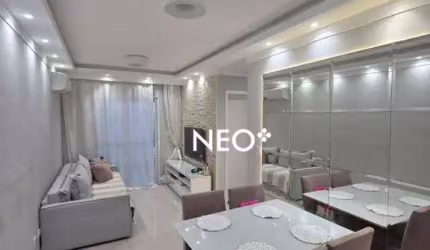 Apartamento mobiliado com 2 quartos à venda – Andar Alto, sol da manhã – Santos/SP
