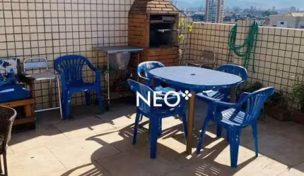 Apartamento Triplex com 3 dormitórios à venda, 142 m² por R$ 860.000 - Boqueirão - Santos/SP