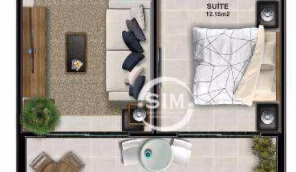 Cobertura com 1 dormitório à venda, 53 m² por R$ 334.880,00 - Centro - São Pedro da Aldeia/RJ