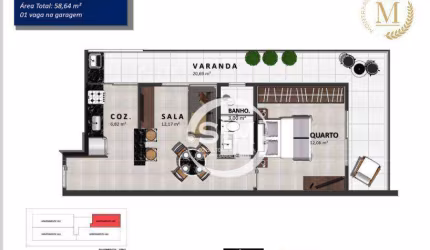 Apartamento com 1 dormitório à venda, 58 m² por R$ 420.000,00 - Braga - Cabo Frio/RJ