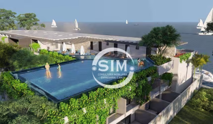 Flat com 1 dormitório à venda, 27 m² por R$ 670.103,90 - Passagem - Cabo Frio/RJ