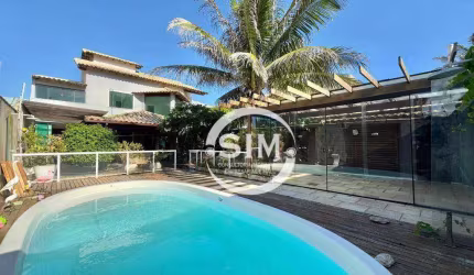 Casa com 4 dormitórios para alugar, 289 m² por R$ 7.500/mês - Foguete - Cabo Frio/RJ