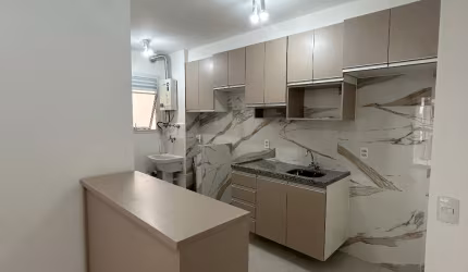 Apartamento 59 metros com sala estendida, 2 dormitorios e 1 suite