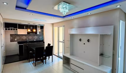 Apartamento 48 metros com 2 dormitorios sendo semi mobiliado