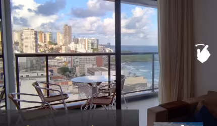 2 QUARTOS NA BARRA | VISTA MAR | MODERNO