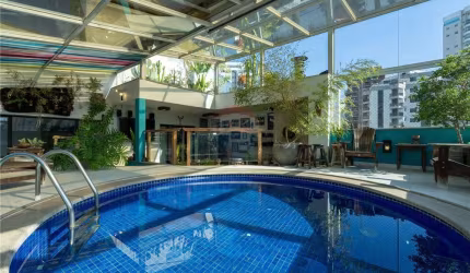 Cobertura charmosa duplex com linda vista verde com 228 m2
