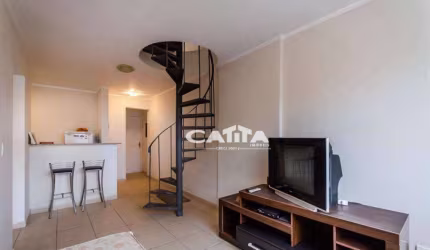 Apartamento Duplex com 2 quartos e 1 vaga à venda, 105 m² por R$ 440.000 - José Menino - Santos/SP