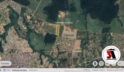 40.000m2 Escriturado aos fundos do Residencial Cancun