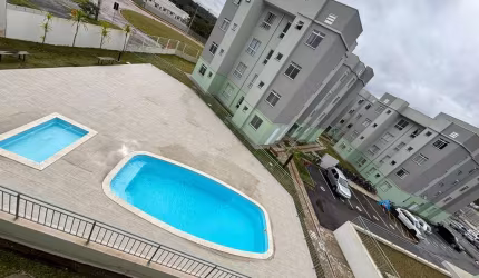 Apartamento para Locação Anual no bairro Costeira em Araucária, 2 quartos, 1 vaga, Sem Mobília, 40 m² de área total, 40 m² privativos,