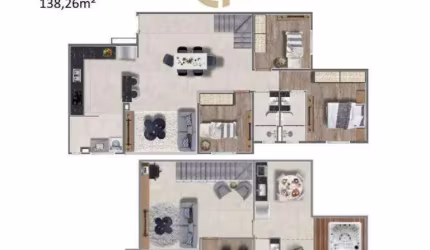 Apartamento com 4 dormitórios à venda, 138 m² por R$ 1.204.677,85 - Polvilho - Cajamar/SP