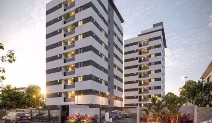 Apartamento com 2 quartos à venda na Rua Euclides Rodrigues Oliveira, Jardim Cidade Universitária, João Pessoa, 52 m2 por R$ 256.000