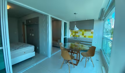 Lindo Quarto e Sala mobiliado Morro Ipiranga - Barra