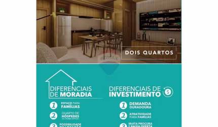 Apartamento de 02 Quartos com Suite  Paralela