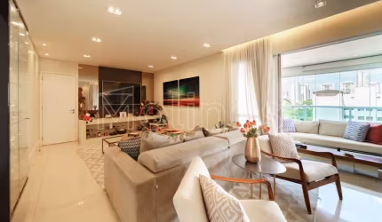 Apartamento á venda no Tatuapé, 3 suites, mobiliado, 4 vagas + depósito, varanda Gourmet