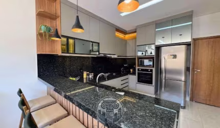 Casa de luxo em condomínio no Jardim San Marco em Ribeirão Preto-SP: 3 quartos, 3 suítes, 2 salas, 4 banheiros, 4 vagas, 185m².