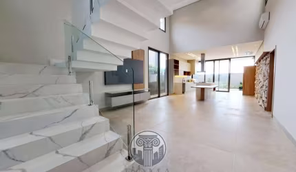 Casa de alto padrão com 5 quartos e 3 suítes no Terras de Florença, Ribeirão Preto-SP: 270m², 3 salas, 4 vagas.