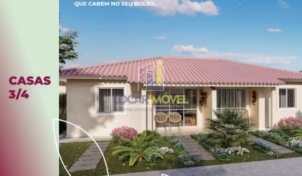 Casa de 3 quartos em condomínio com toda infraestrutura de lazer completa. Entrada facilitada e pod