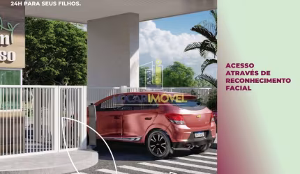Casa de 2 quartos com possibilidade de ampliação em condomínio fechado com  infraestrutura de lazer