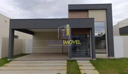 Casa com 3 suítes em condomínio fechado com portaria 24 horas e infraestrutura completa de lazer  à