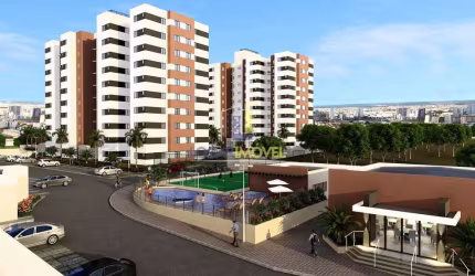 Apartamento térreo de 3 quqartos sendo 1 suíte com garden pequeno em condomínio fechado à venda, Ca
