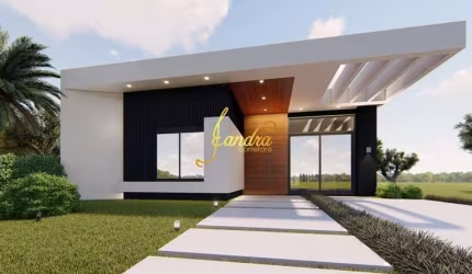 Casa térrea nova  com 04 suites condominio fechado com mobília fixa